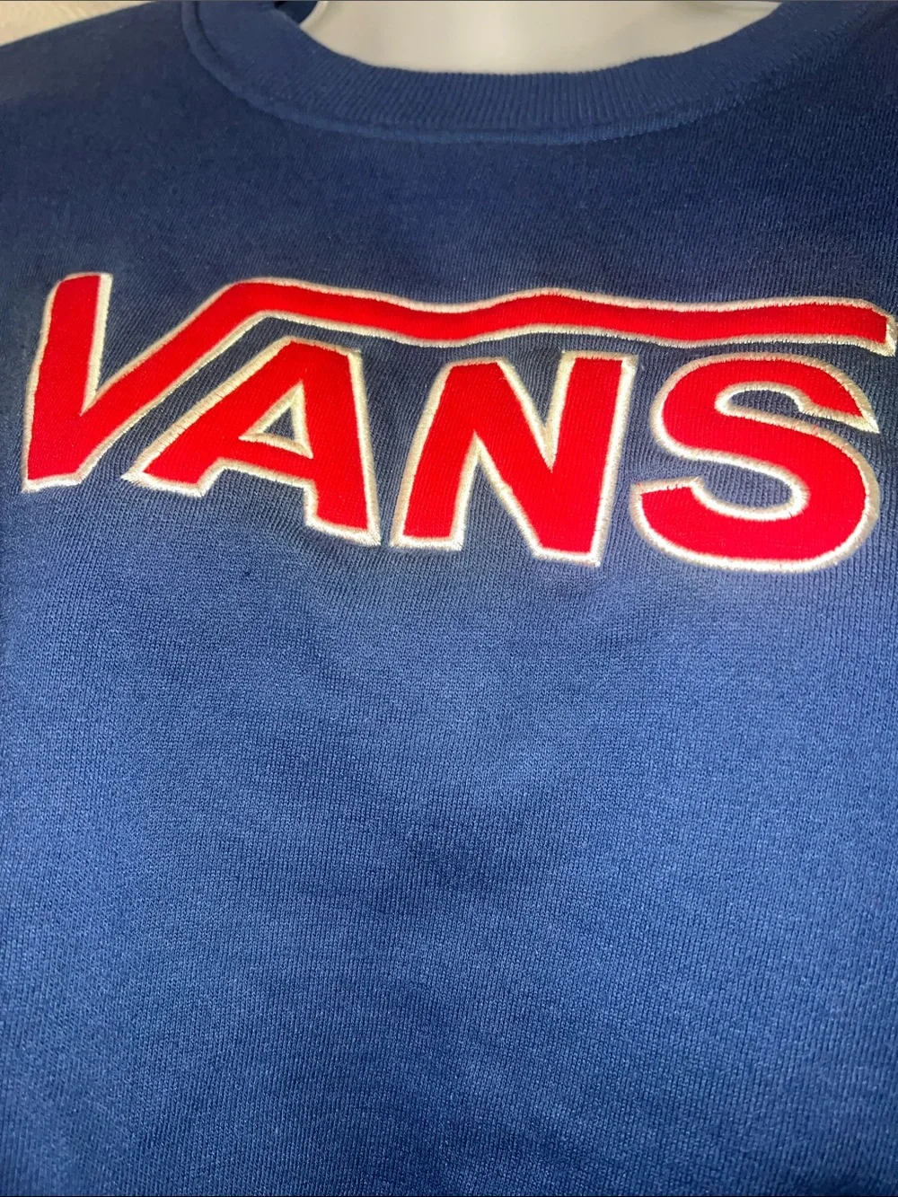 Vans cropped sweatshirt with Checkered Sleeves /old navy Jorts - Picture 2 of 11